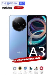 Redmi A3 - 4GB RAM - 128GB Storage - PTA Approved - 12 Months Warranty - Blue - The Original Bro Mobiles - TOB28